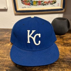 Kansas City Royals New Era Fitted Hat sz 7 1/2 MLB